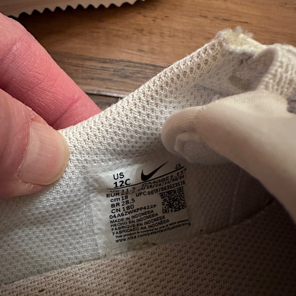 Nike Kids' Pink & White Cortez EasyOn Sneakers - Picture 6 of 7